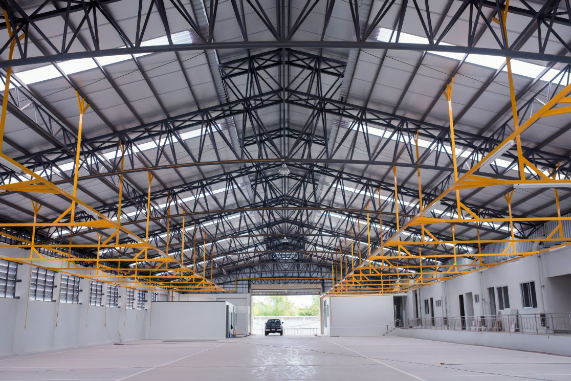 Inside View of A Large Warehouse with A Large Roof — Cemak Constructions in Port Macquarie, NSW
