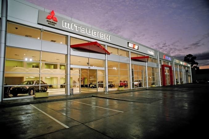 Perspective View Mitsubishi Sign Board — Cemak Constructions in Port Macquarie, NSW