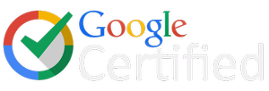Google Certified logo with multicolor checkmark and gray text