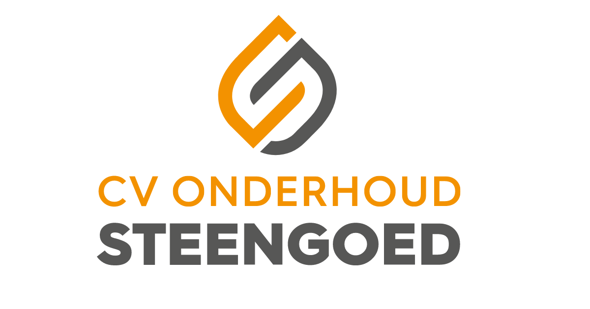 The logo for cv onderhoud steengoed is orange and black.