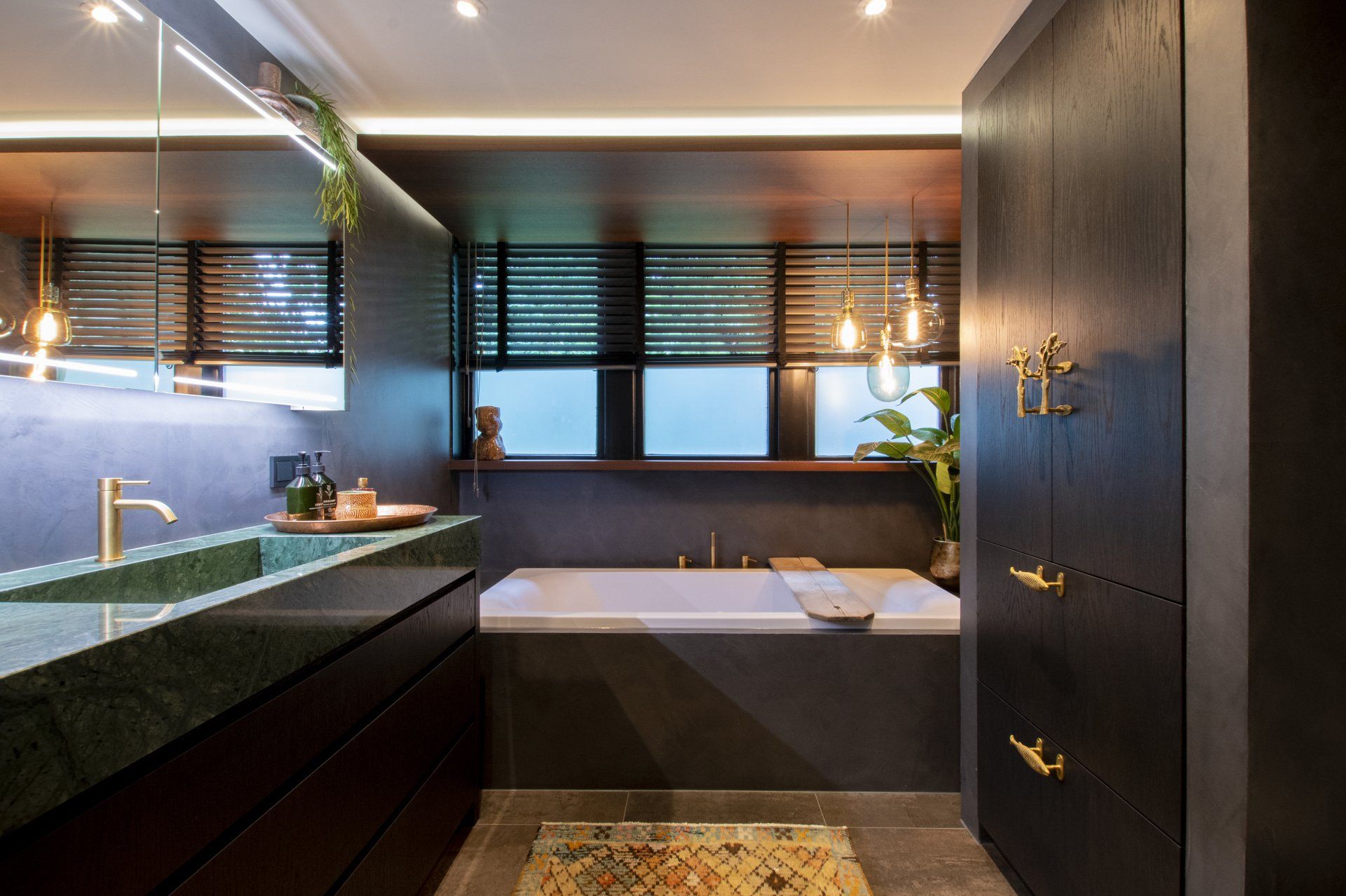 Beton look in een badkamer