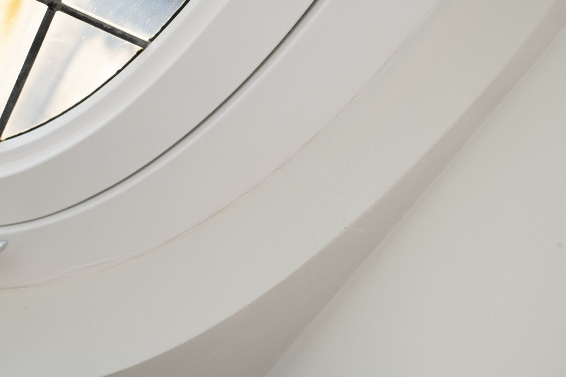 Een close-up van gladpleisterwerk
