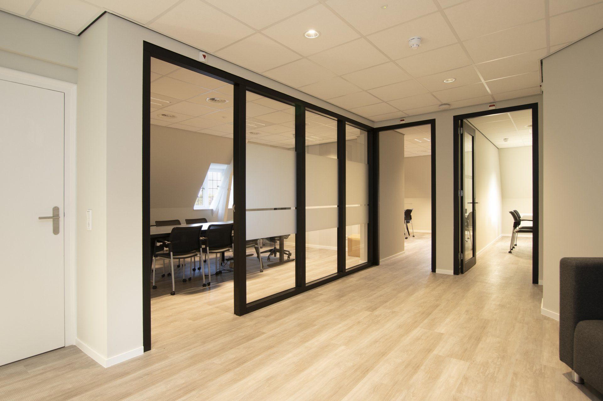 Glad pleisterwerk op een project