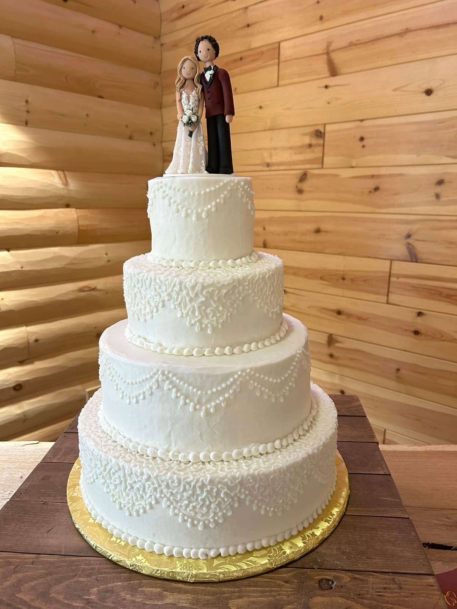 large four tier wedding cake