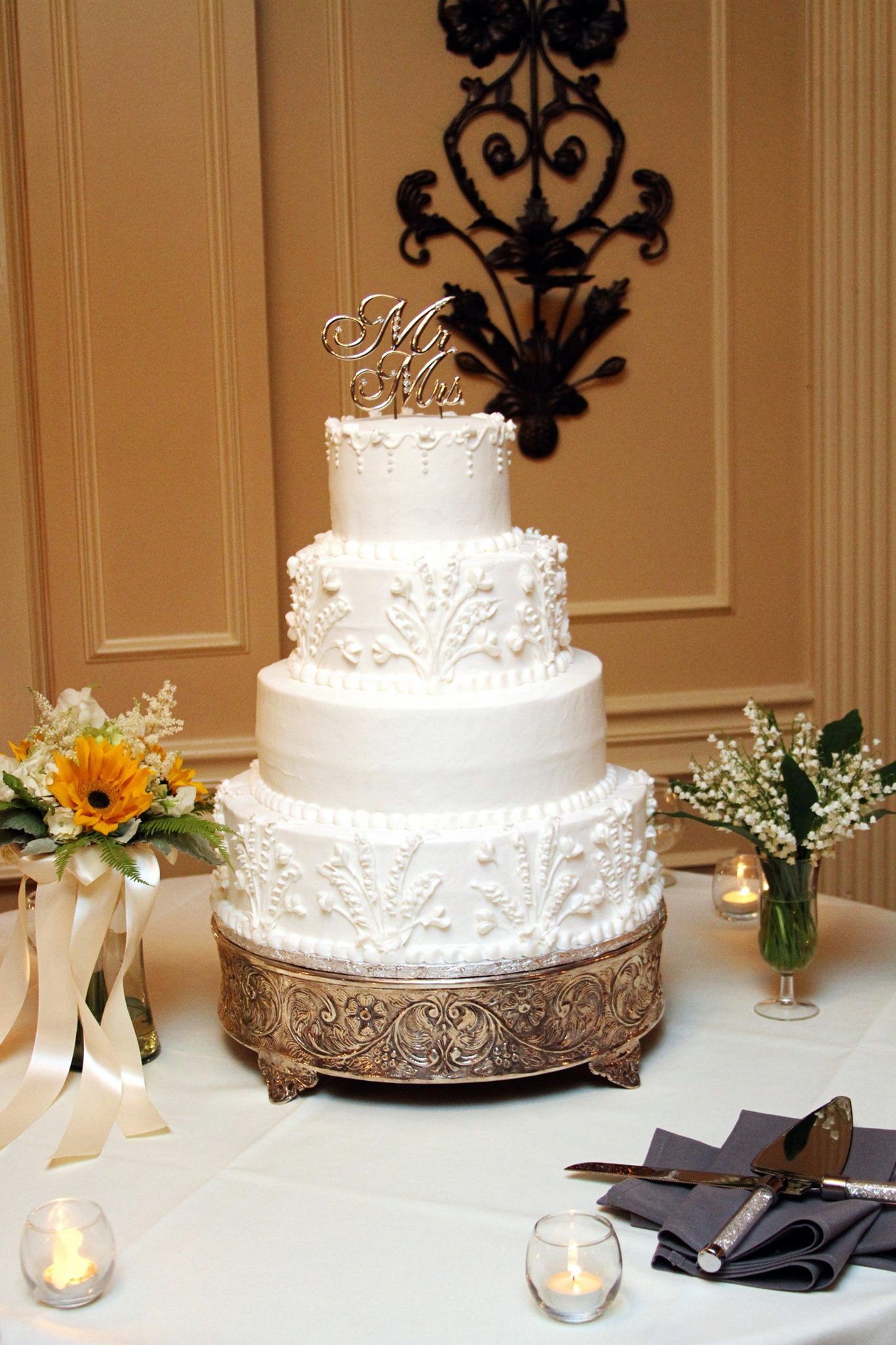 four tier wedding cake