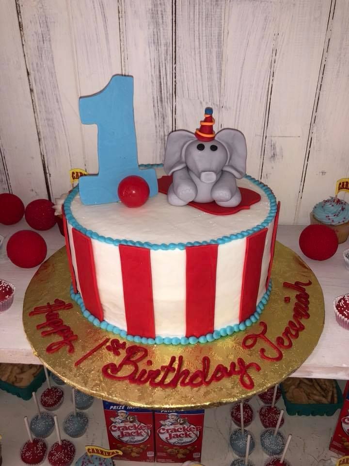 circus birthday cake