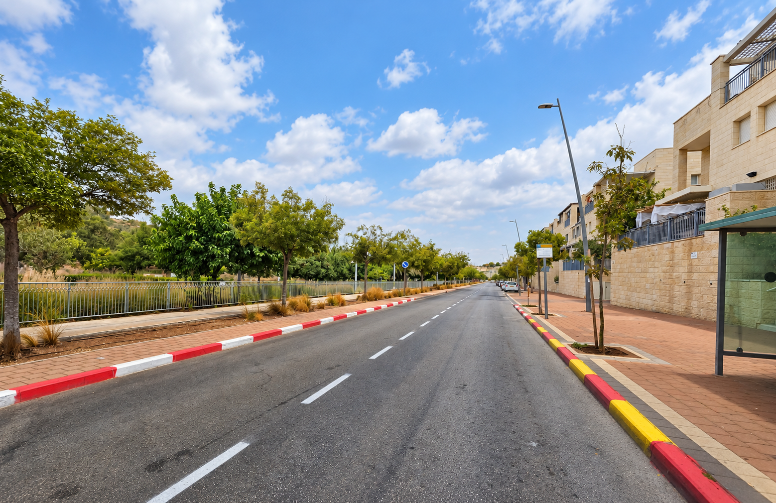 שכונת מוריה במודיעין - רחוב מנחם בגין