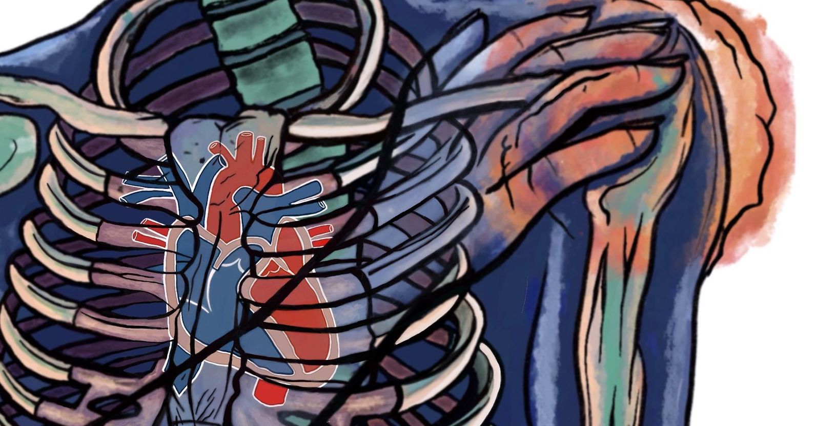 Shoulder pain and heart related condition