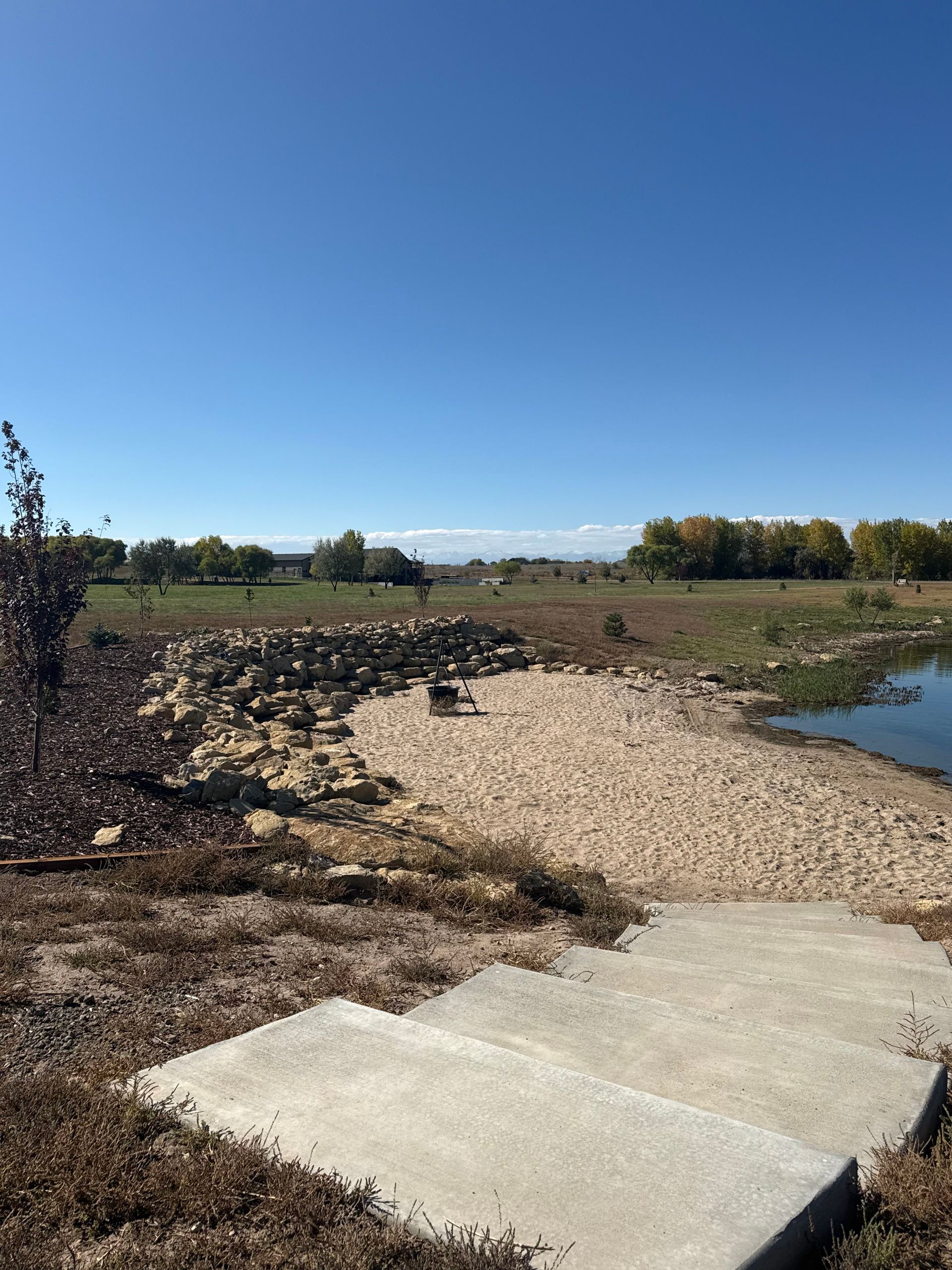lakefront view