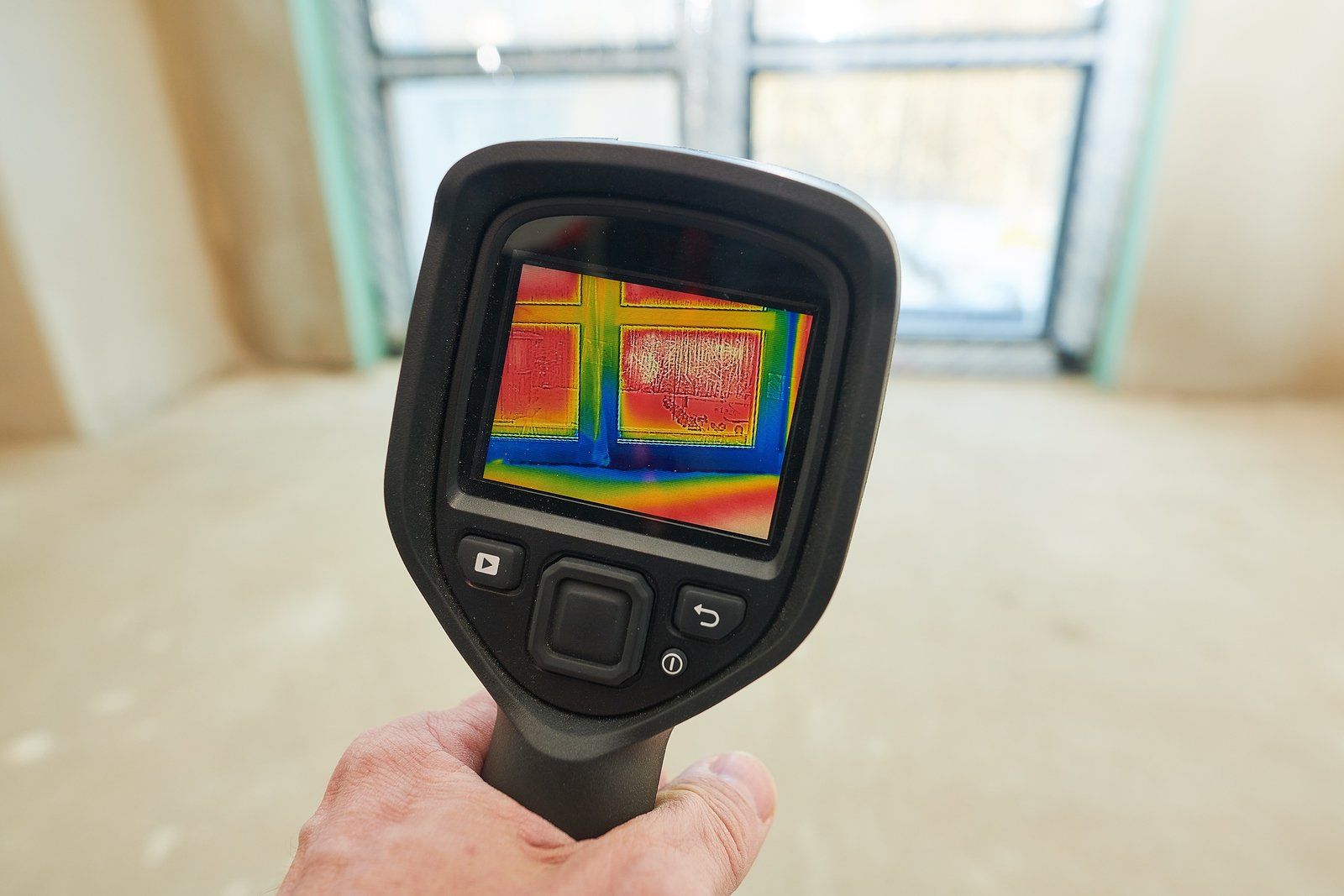 thermal imaging Thermal imaging equipment used during a pre-purchasing home inspection