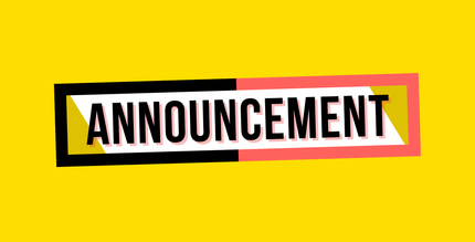 Announcement graphic