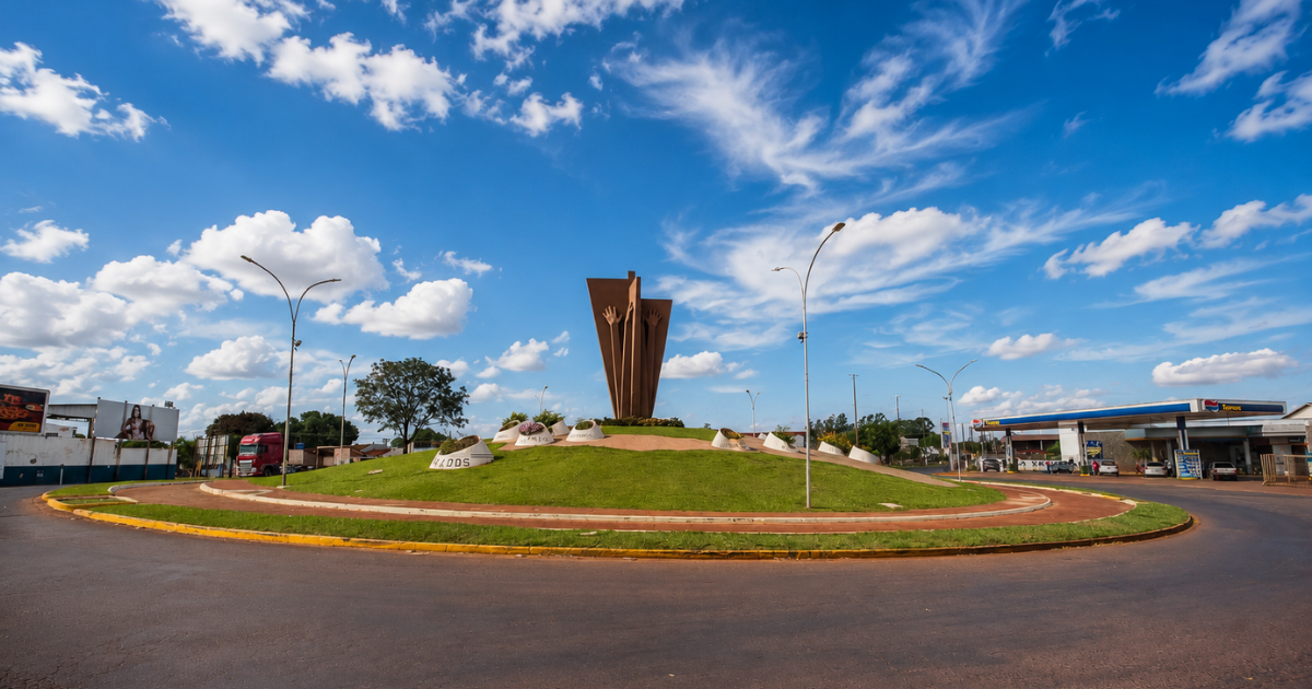 Monumento ao Colono na cidade Dourados-MS