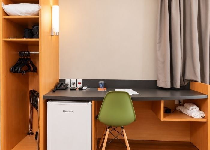Apartamento do Hus Hotel Dourados para hospedagem corporativa em Mato Grosso do Sul