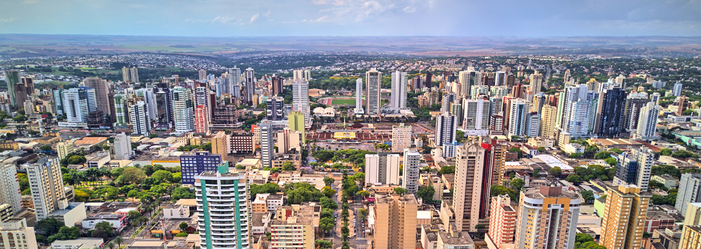 Vista aérea da cidade de Maringá-PR