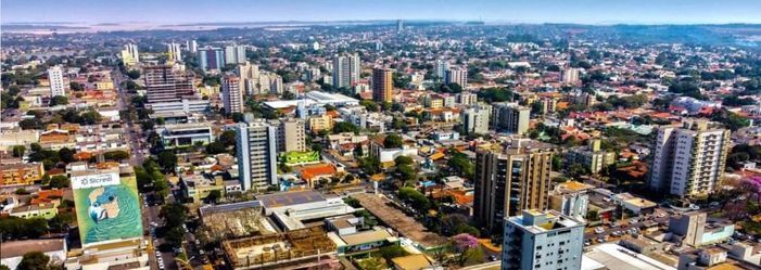 Vista aérea da cidade de Dourados-MS