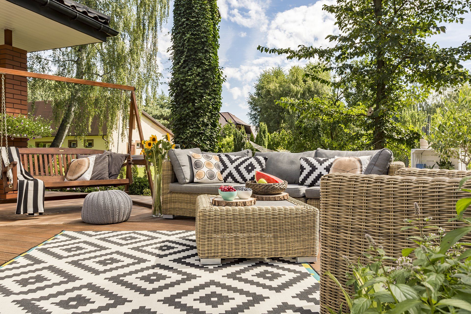 outdoor living space
