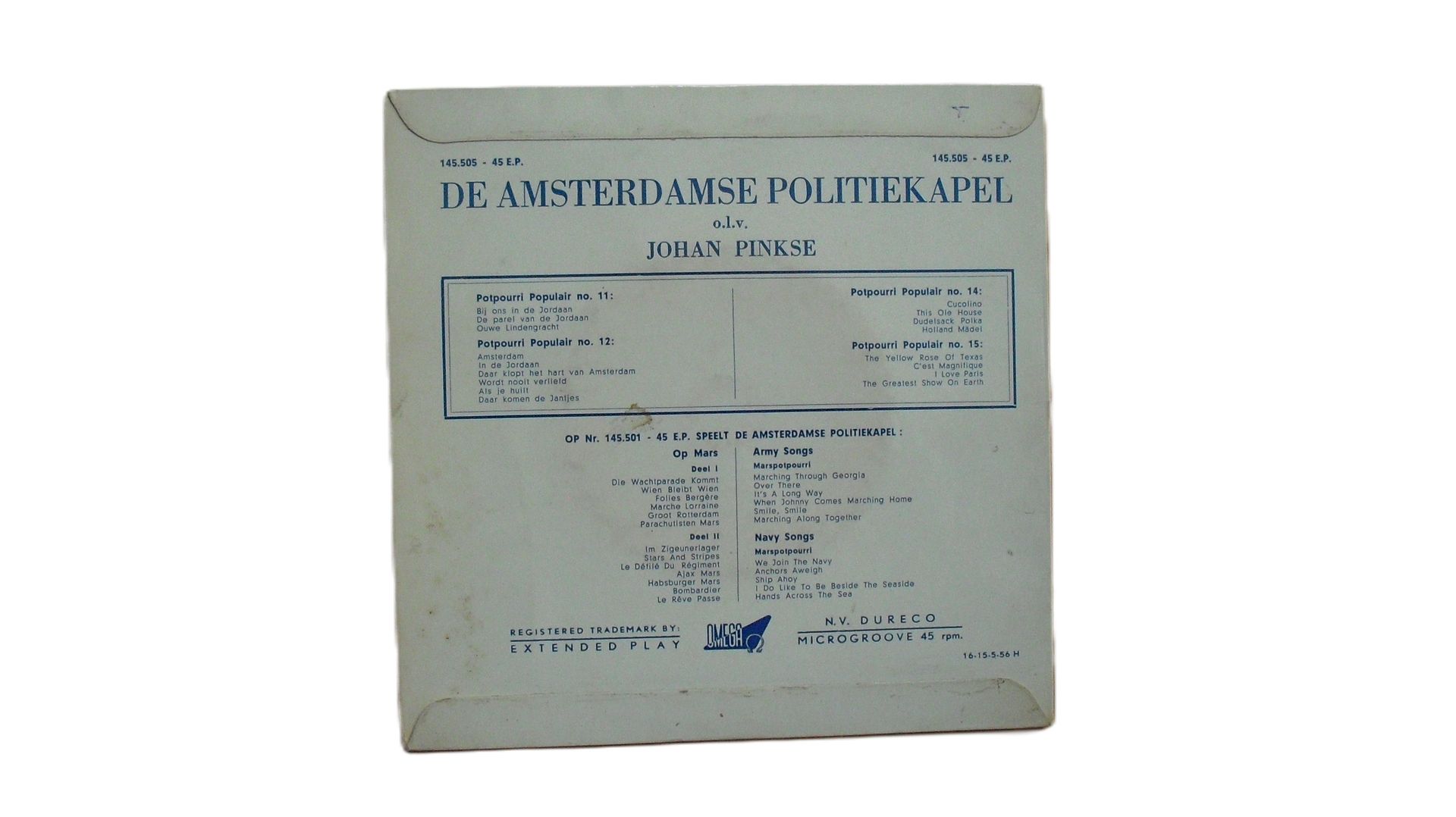 De Amsterdamse Politiekapel - Potpourri Populair No. 11, 12, 13 en 14 (45 EP) Volume II