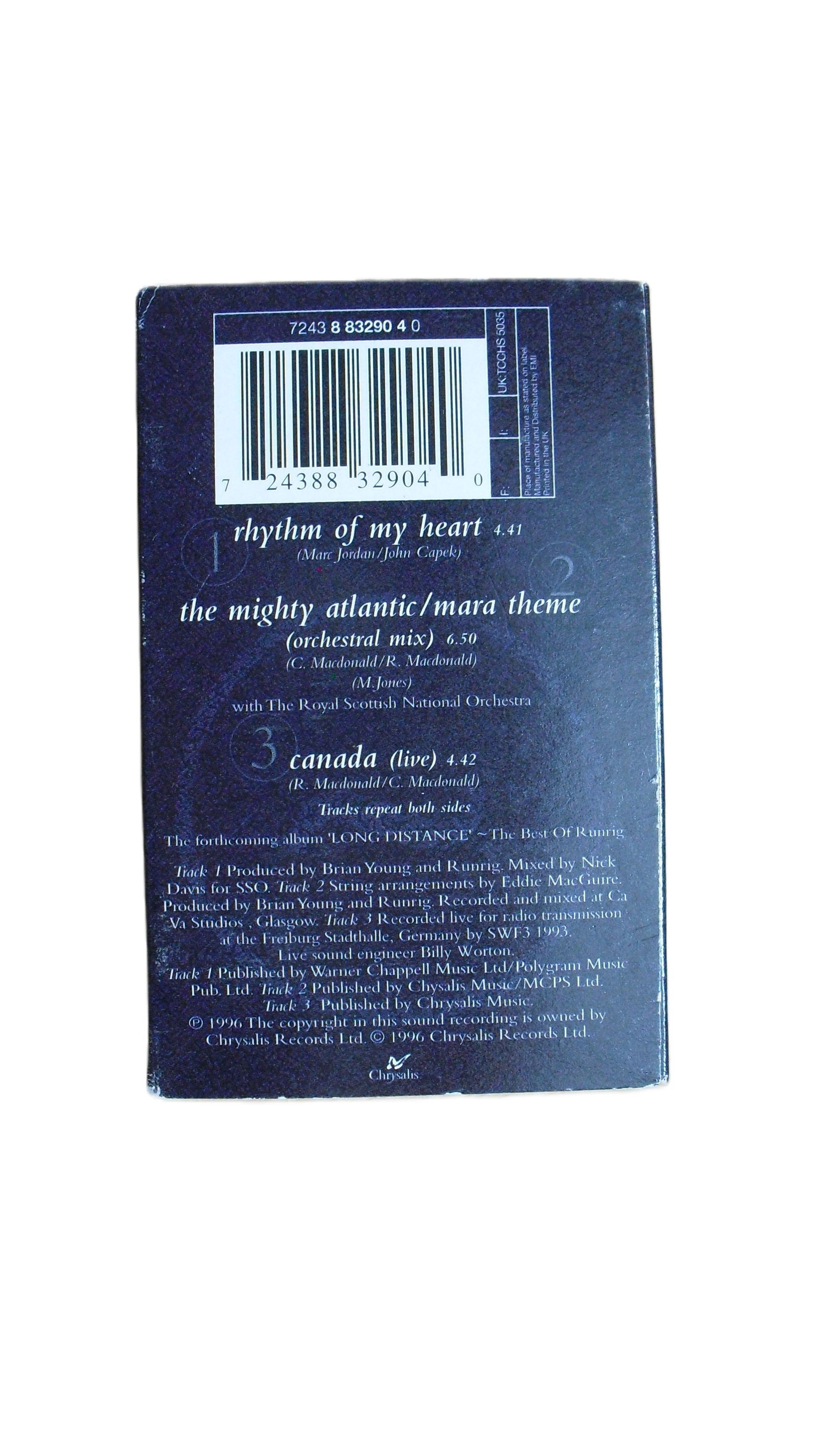 Runrig - Rhythm Of My heart, cassette-single