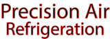 A logo for precision air refrigeration is shown on a white background.