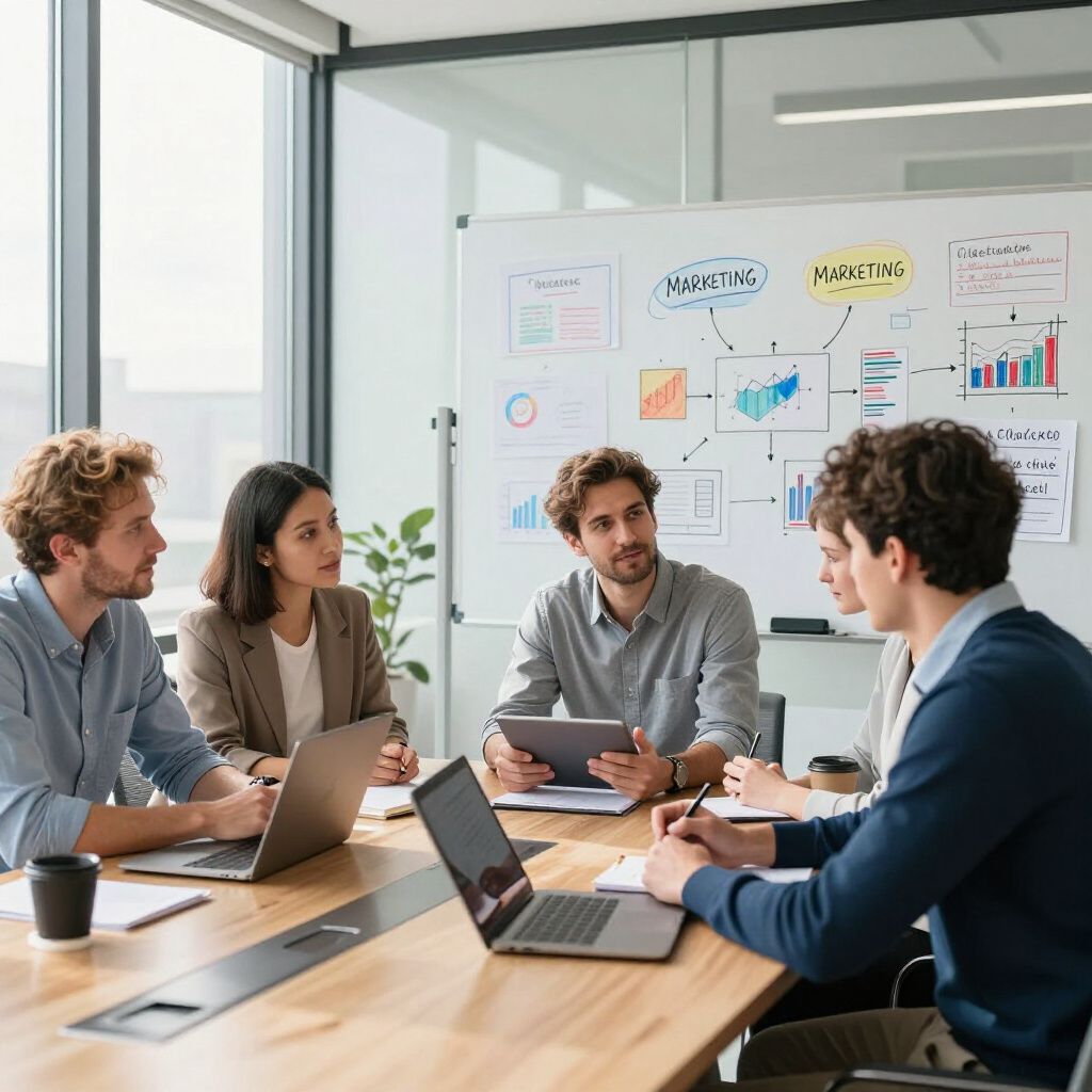 strategy meeting in conference room