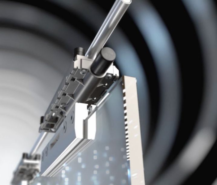 Primo piano di un particolare del controtelaio