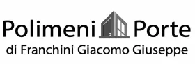 Logo “Polimeni Porte di Franchini Giacomo Giuseppe” con icona stilizzata di una porta e finestra