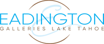 Eadington Galleries Lake Tahoe logo in blue and brown text with a curved line above.