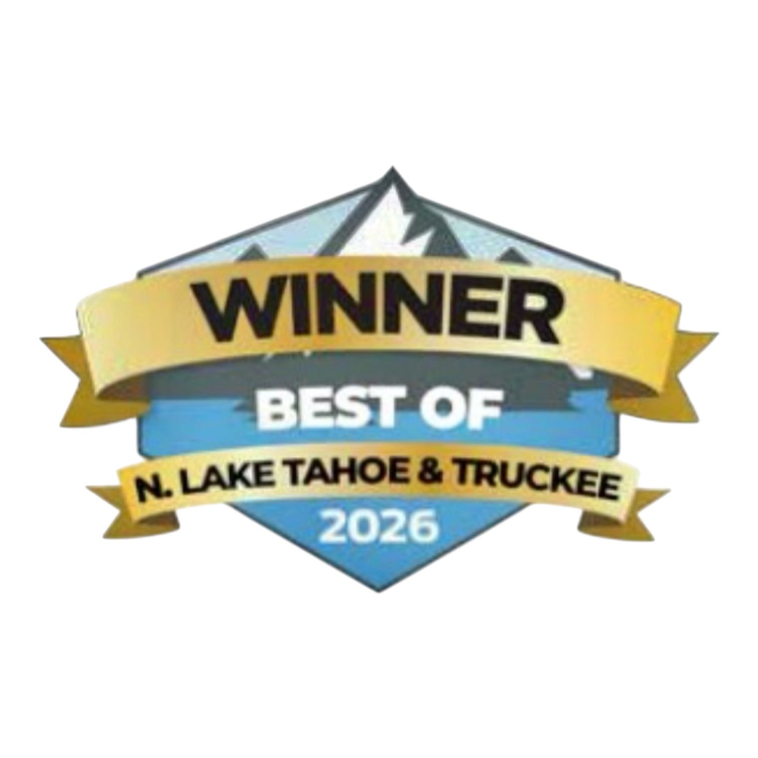 Winner badge: Best of N. Lake Tahoe & Truckee 2026 in gold, blue, and black.