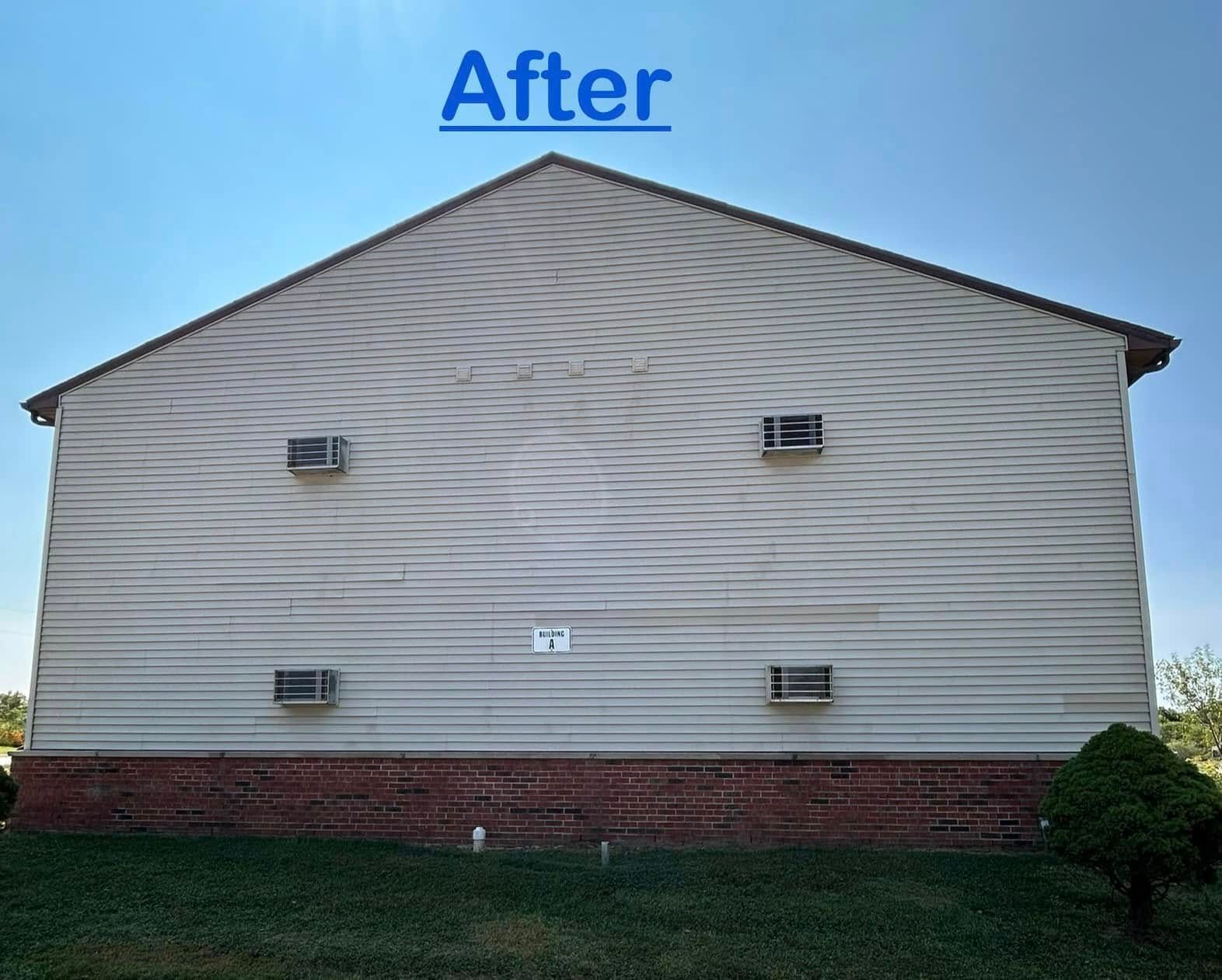 After Cleaning the Exterior of Apartment
