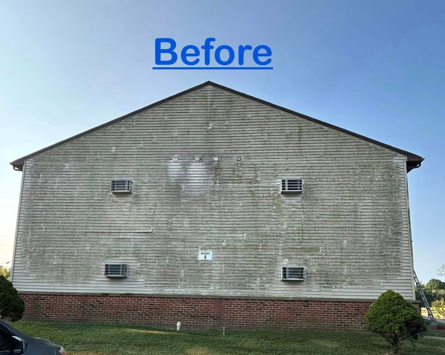 Before Cleaning the Exterior of Apartment