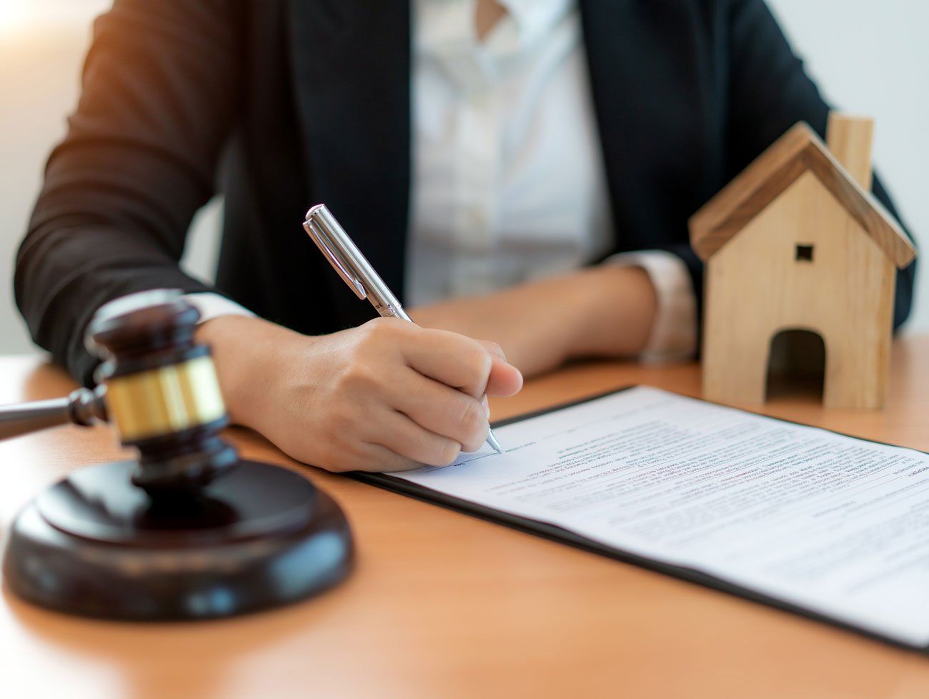 Lawyer Signing Real Estate Document — Wytheville, VA — Scot S. Farthing Attorney at Law, PC