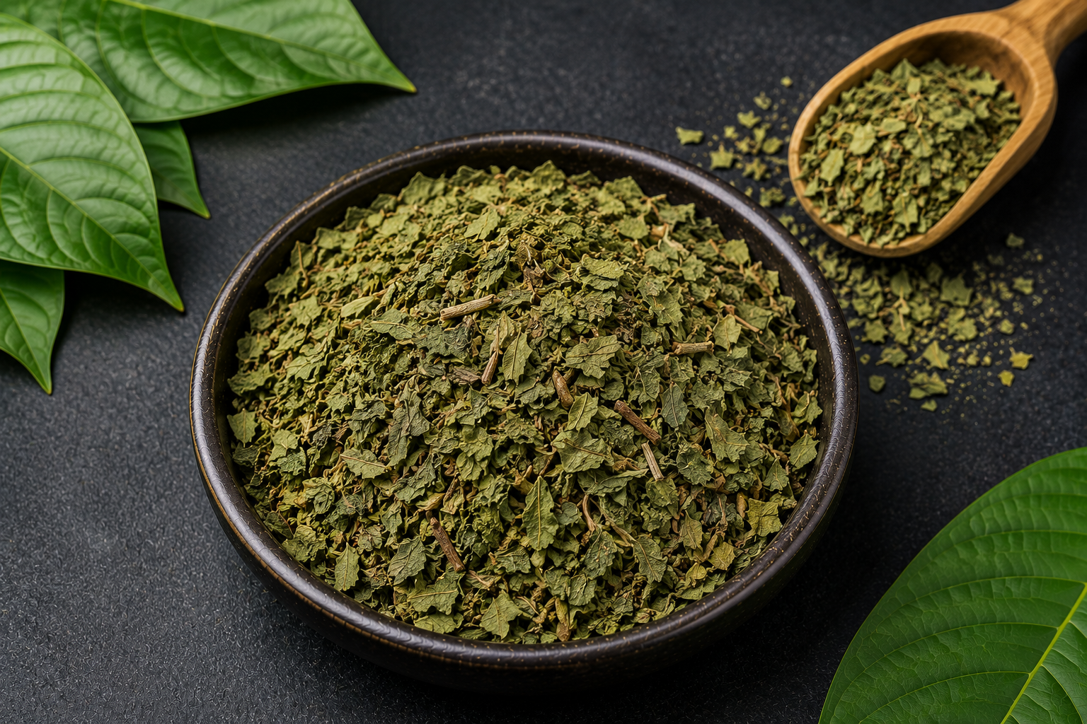 Groene Meng Da - Gekruimeld Blad