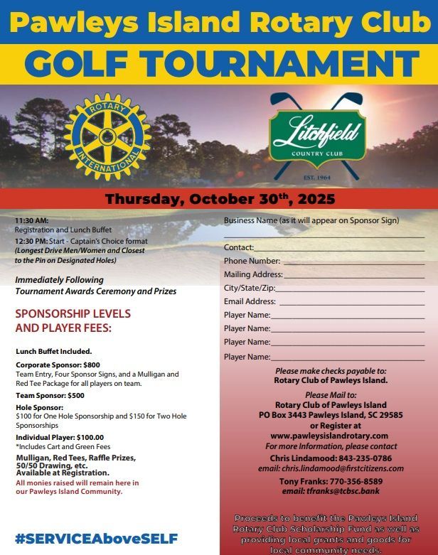 Pawleys Island Rotary Club Golf Tournament
