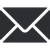 White envelope icon on dark gray background