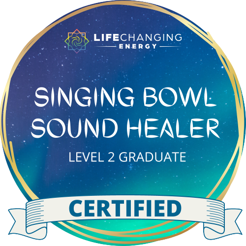 Certification badge: blue/gold circle, 