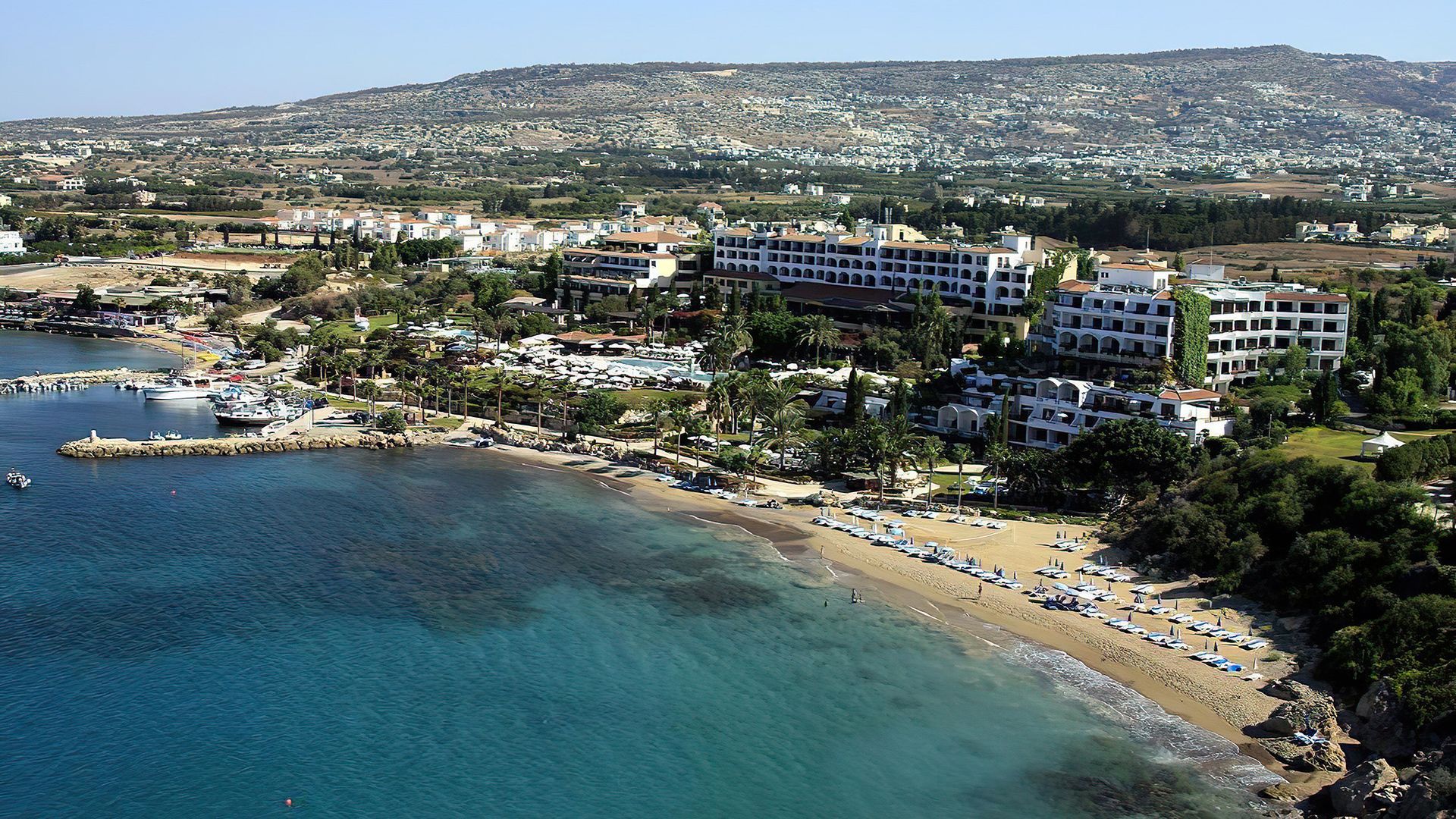 Sports Abroad swimming training camps at Coral Beach, Paphos, Cyprus.