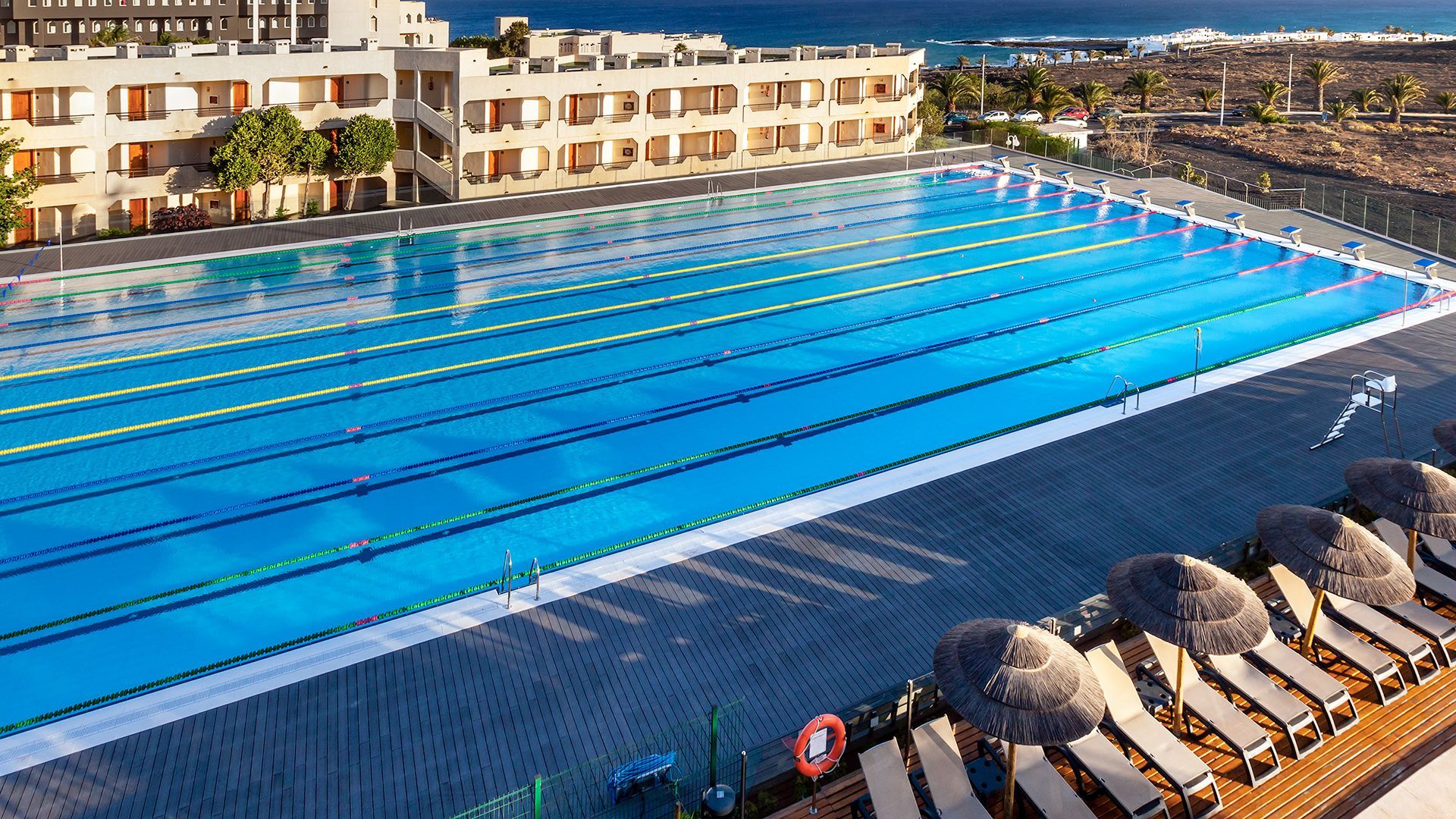 Sports Abroad swimming training camps at Barcelo Active Resort, Costa Teguise, Lanzarote.