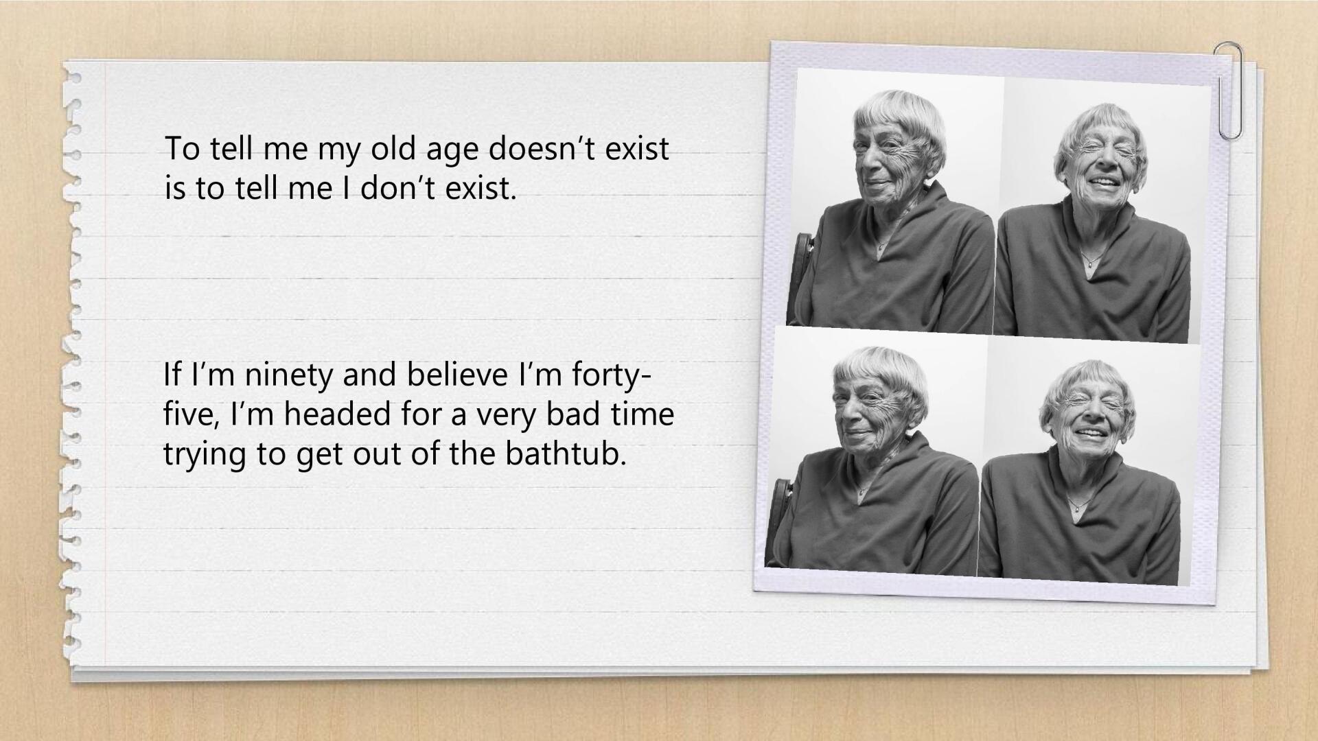 Slide 39 of Dr. Louise Aronson's Presentation