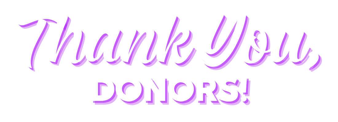 Thank You, Donors!