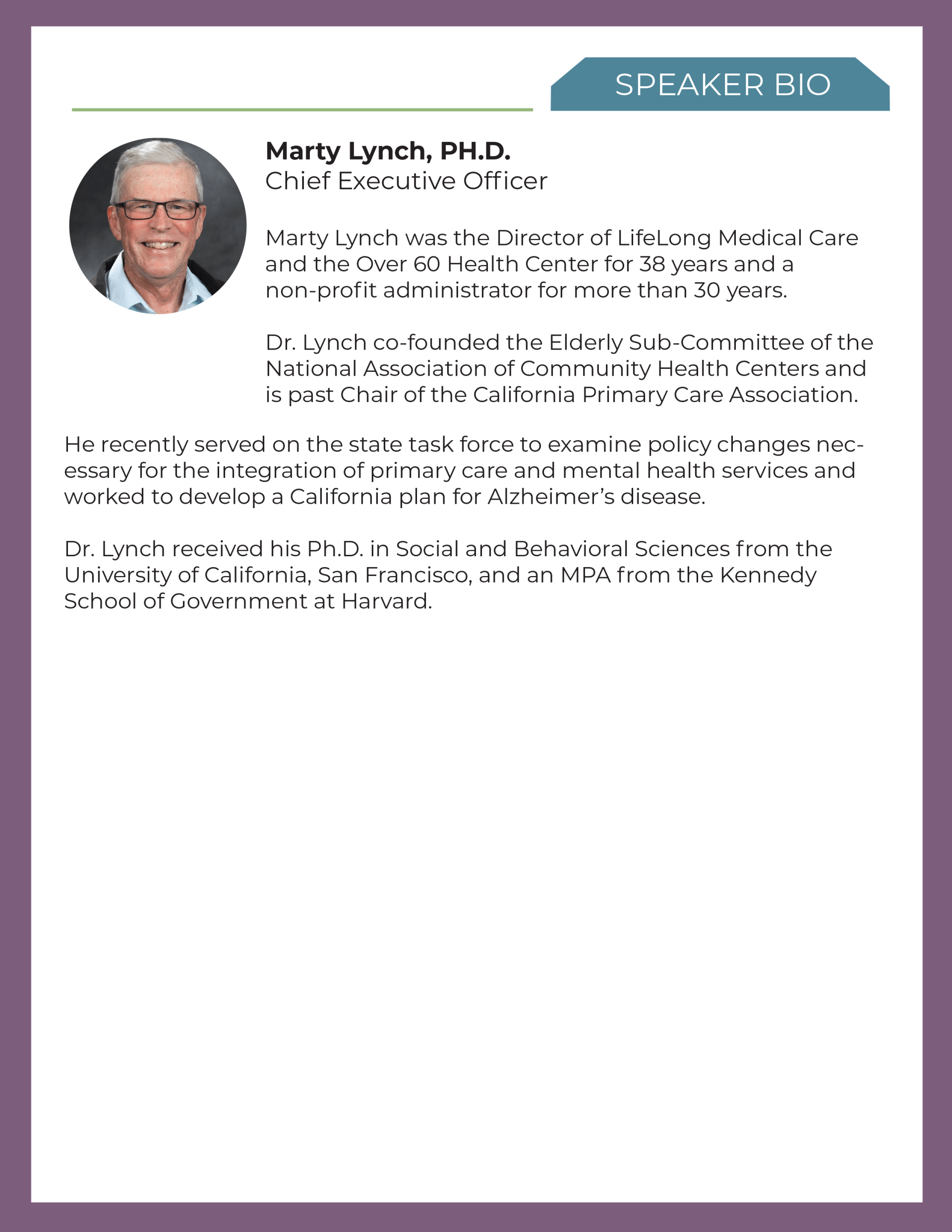 Biography of Marty Lynch