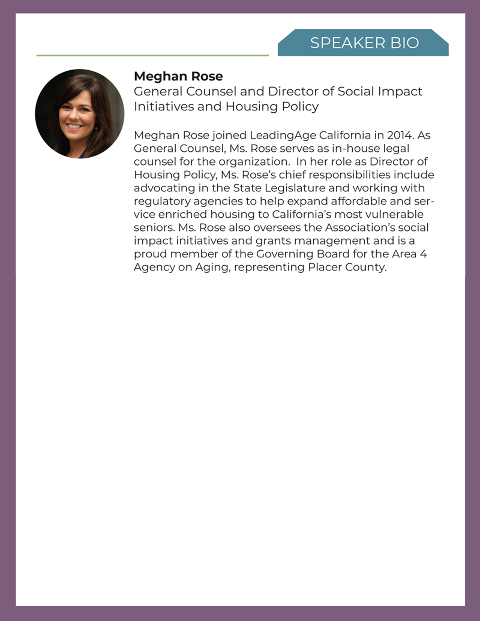 Biography of Meghan Rose