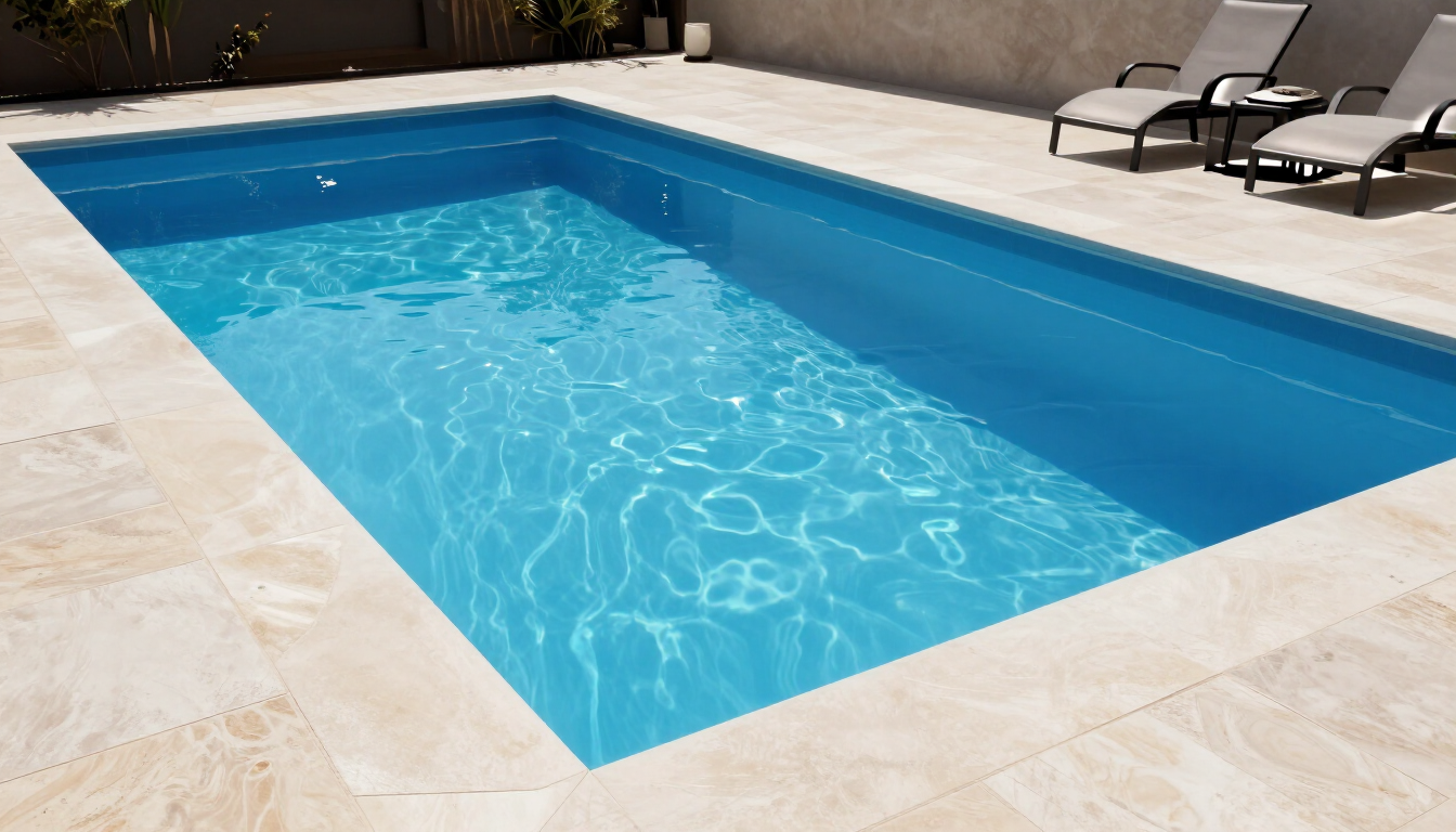 Piscina terminada y lista para el verano