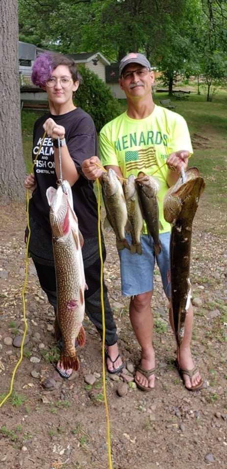 several caught fish