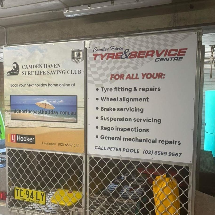 A Sign For The Camden Haven Surf Life Saving Club — Camden Haven Tyre & Service Centre In Laurieton, NSW