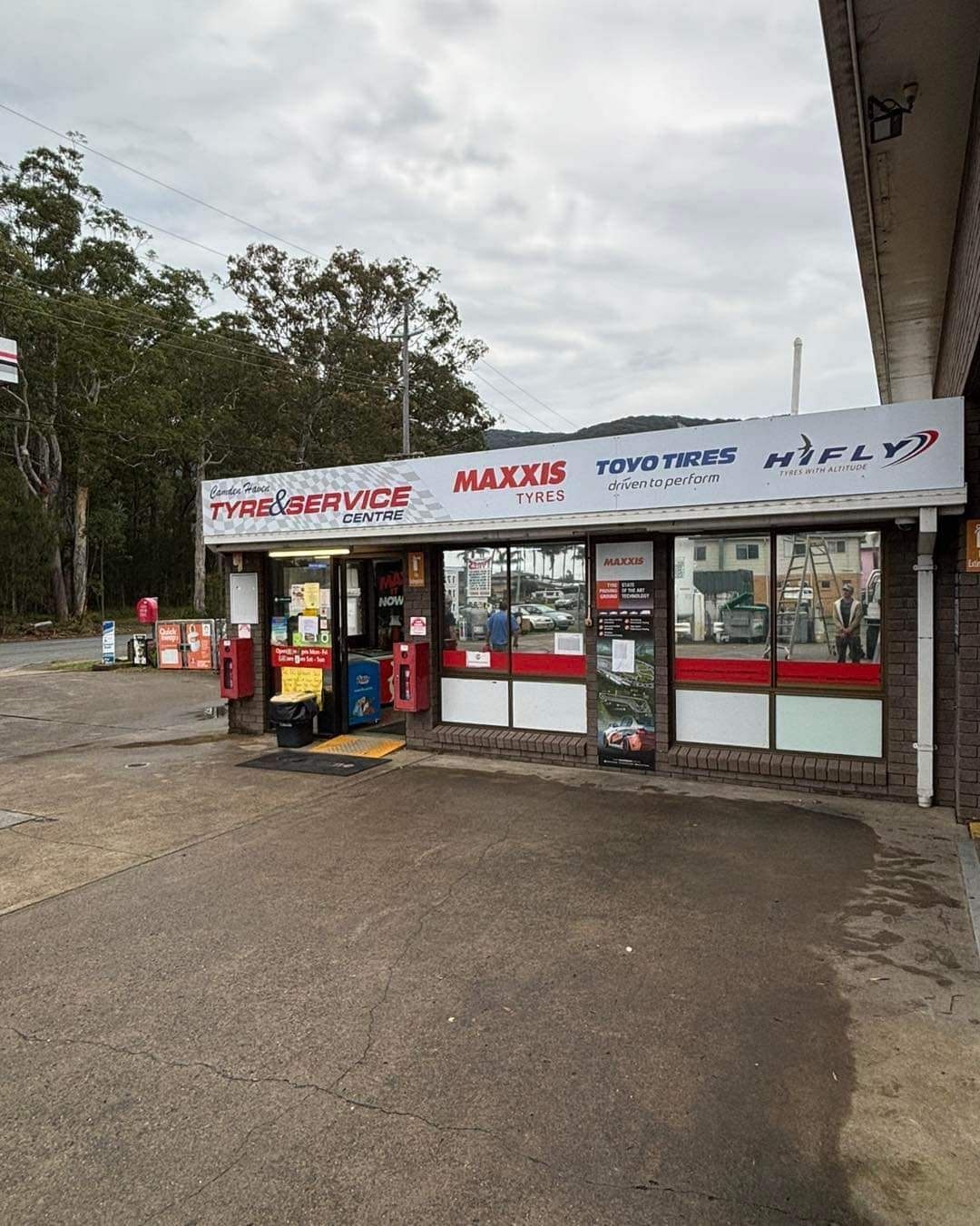 A Store Front With A Sign That Says Maxxis On It — Camden Haven Tyre & Service Centre In Laurieton, NSW