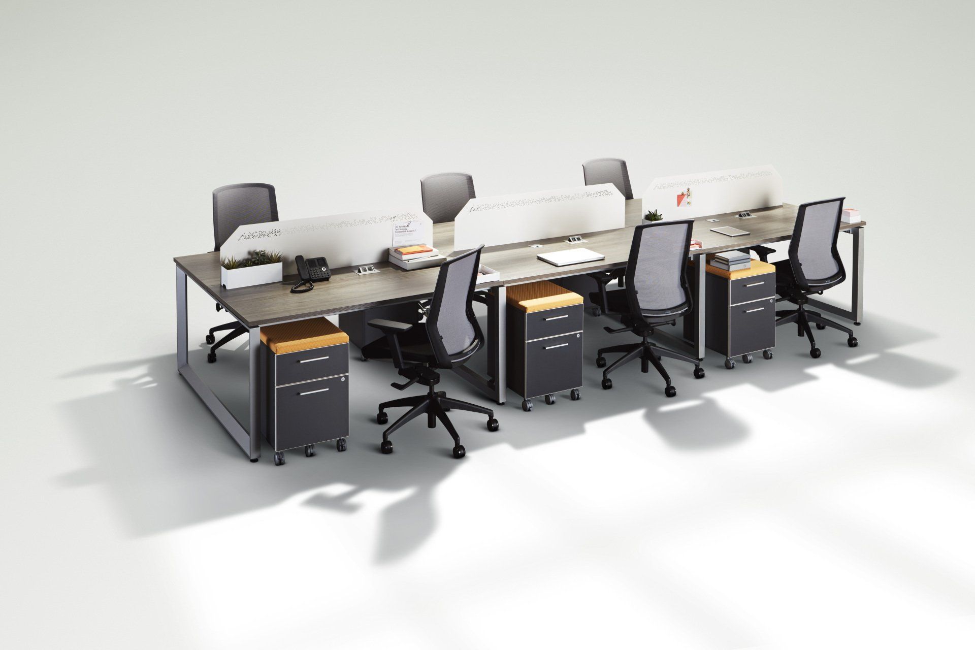 Tayco Scene simple benching with mobile storage