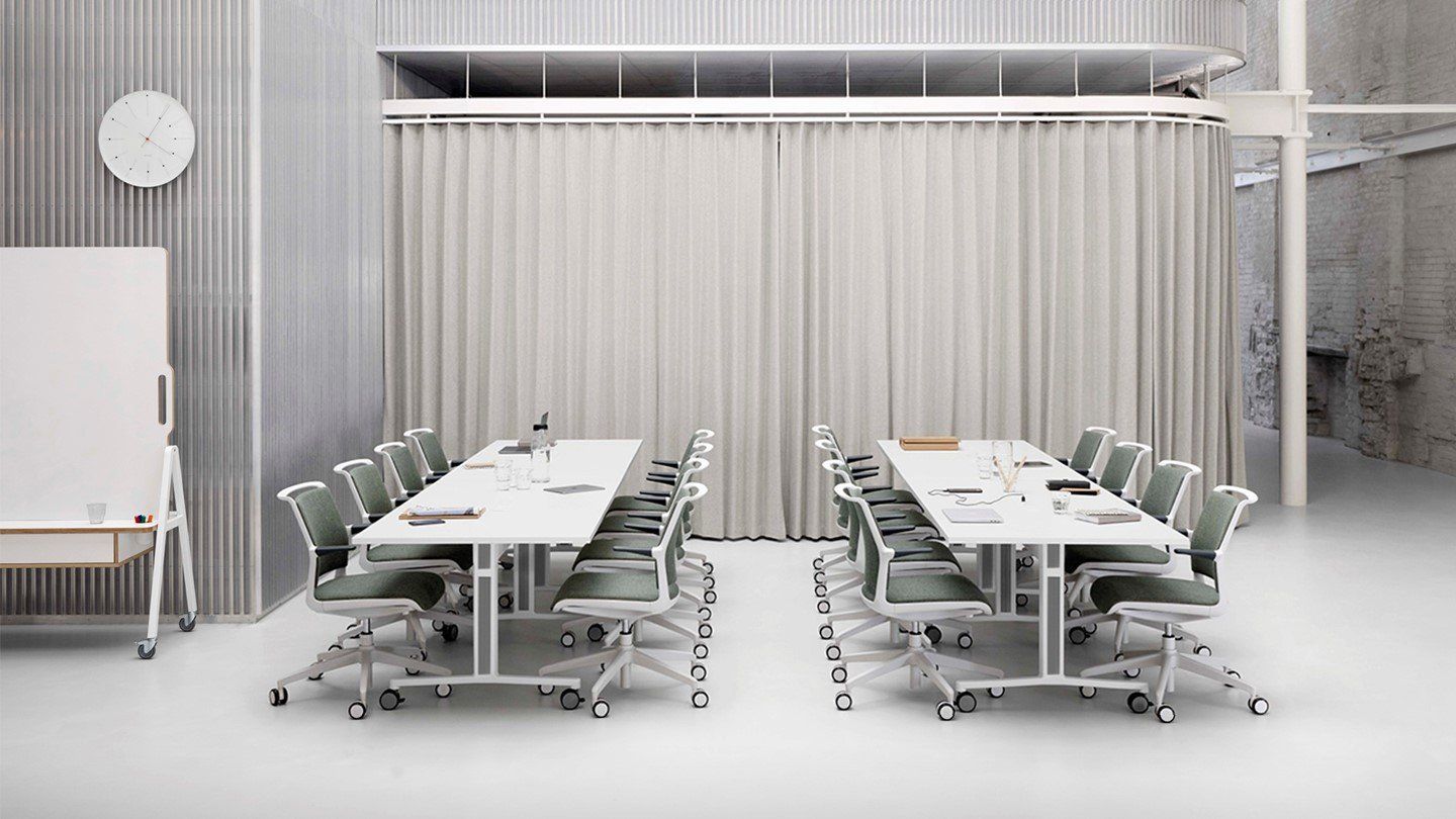 Senator Array collaborative flip top nesting tables