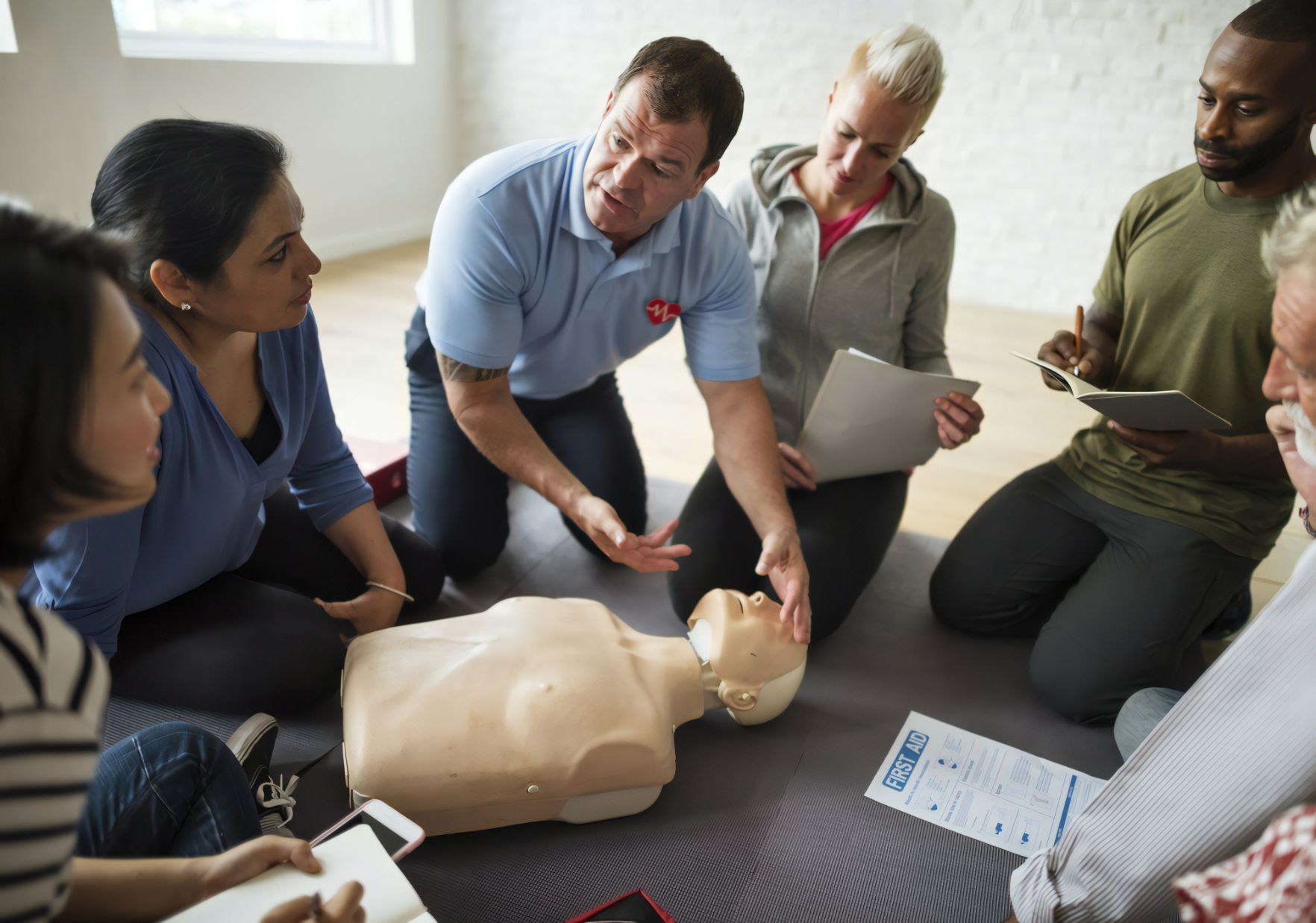 Man Demonstrates CPR Training — Revive Training in Alstonville, NSW