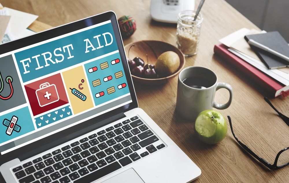 Laptop Showing First Aid Photo In Table — Revive Training in Alstonville, NSW