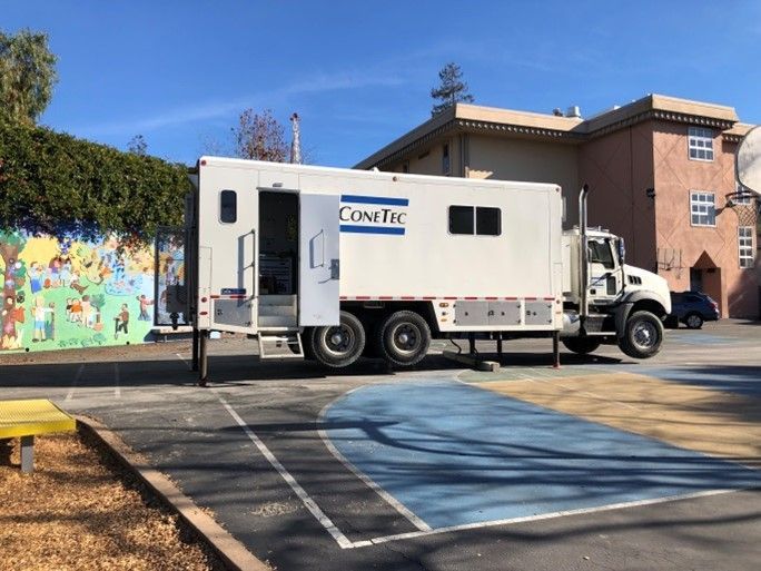 Truck at Oxford Elementary School